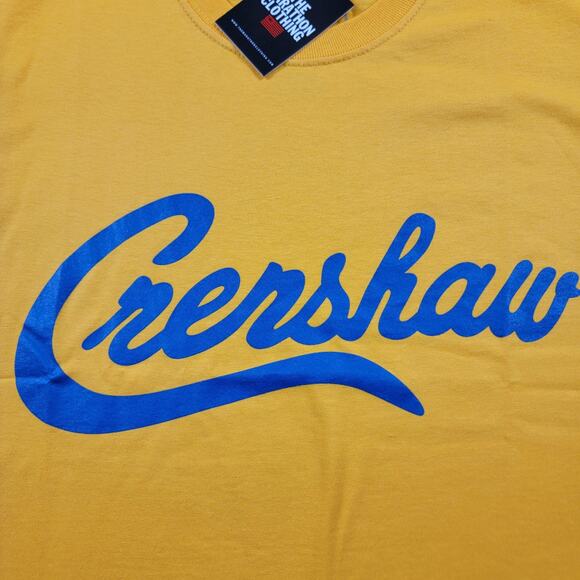The Marathon Clothing Shirt Mens Small Yellow Crenshaw Graphic Tee Crewneck TMC - Picture 4 of 11